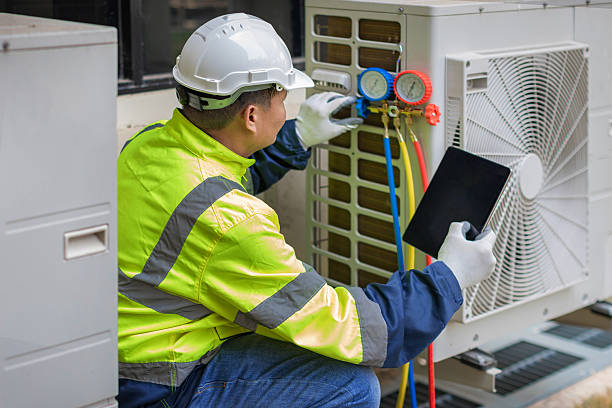 Professional Hvac technician working in Baird, TX